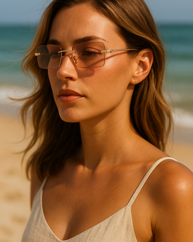 Retro Frameless Sunglasses