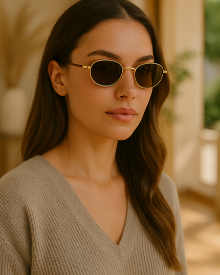 Retro Oval Glasses