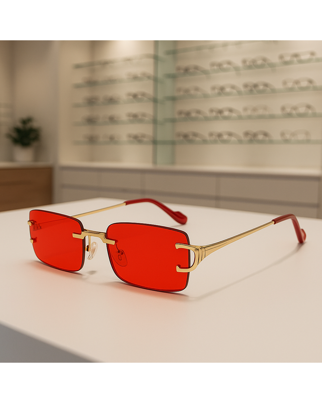 Retro Frameless Sunglasses